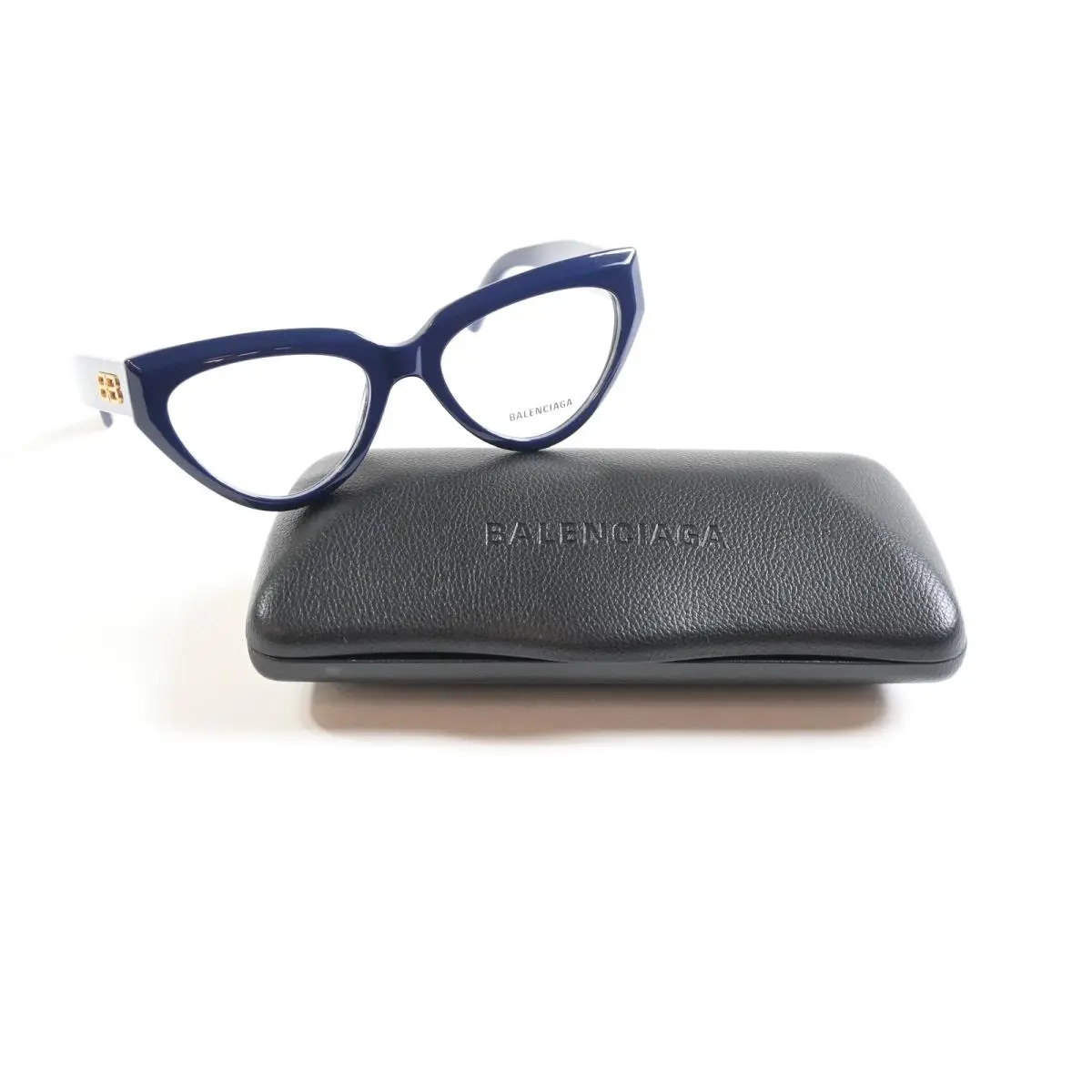 Balenciaga BB0276O 004 Womens Eyeglasses Blue/gold 53mm