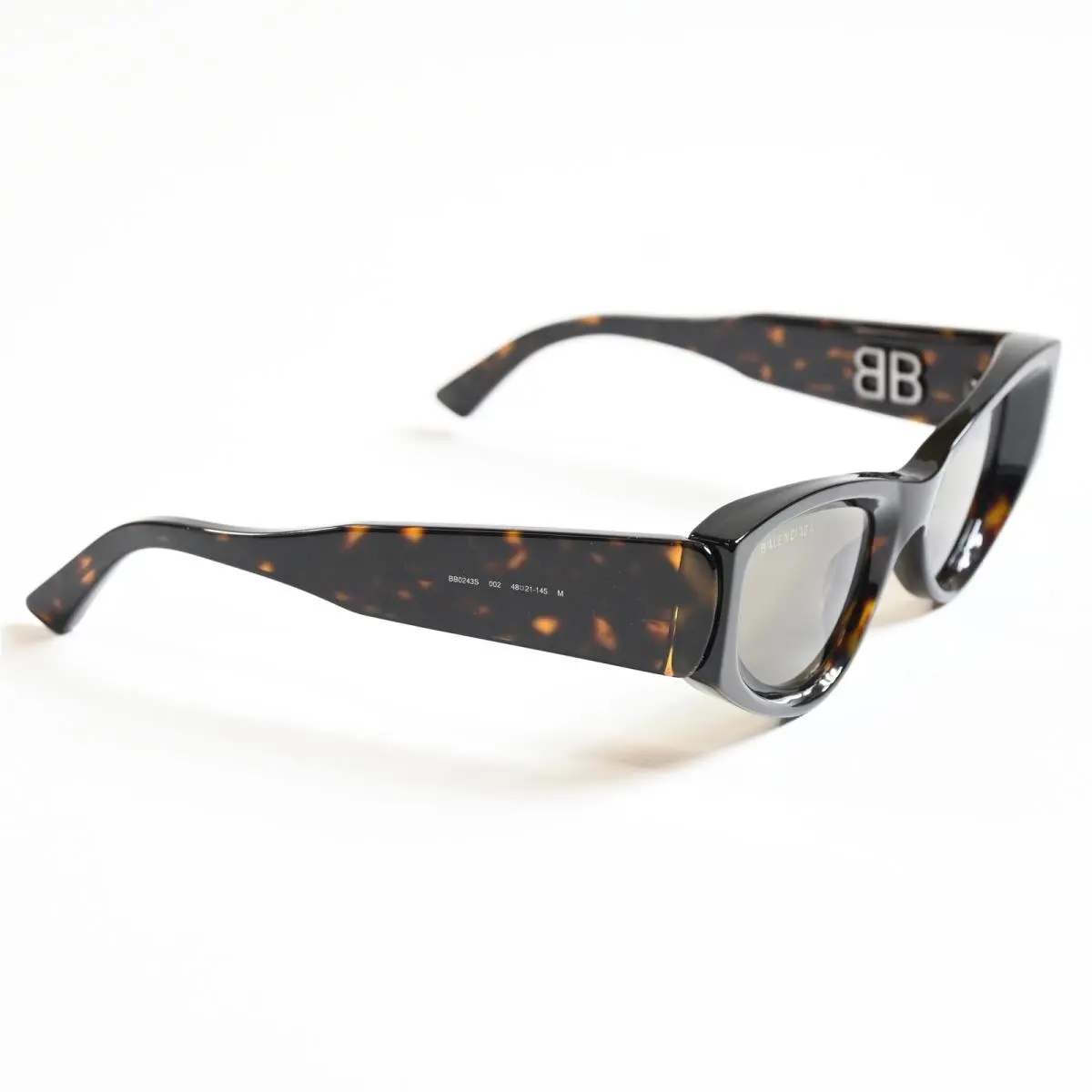 Balenciaga BB0243S 002 Womens Sunglasses Havana/green 48mm