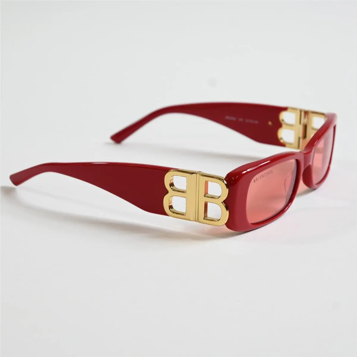 BB0096S 003 Womens Sunglasses Red/gold 99mm by Balenciaga