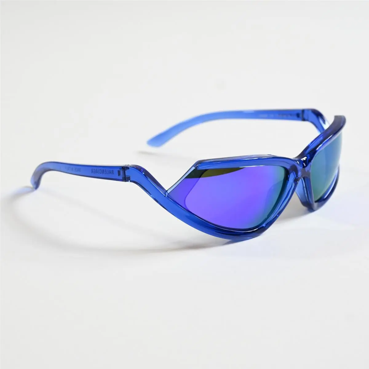 Balenciaga BB0289S 004 Unisex Sunglasses Clear Blue/violet 71mm