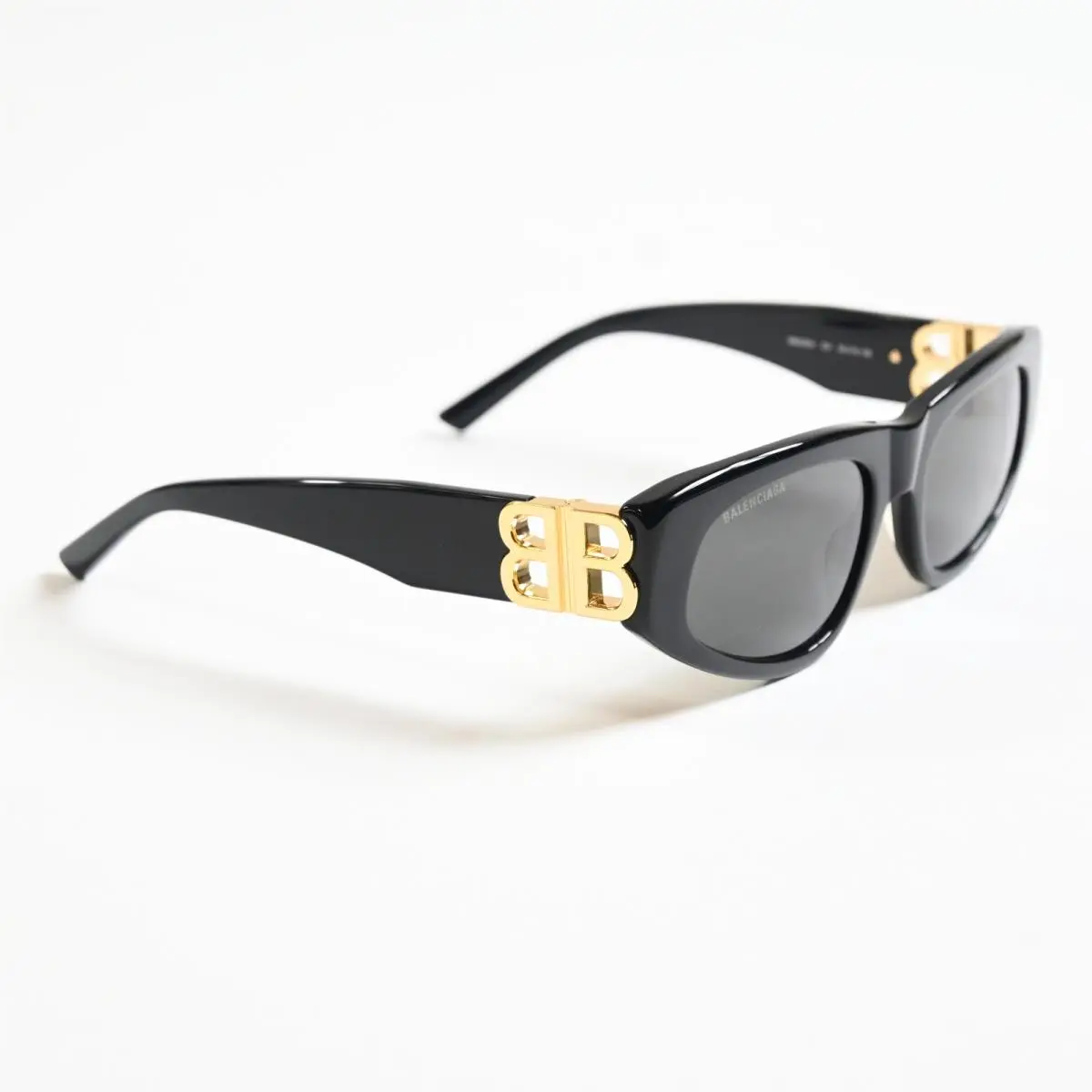 Balenciaga BB0095S 001 Womens Sunglasses Black/gold 53mm
