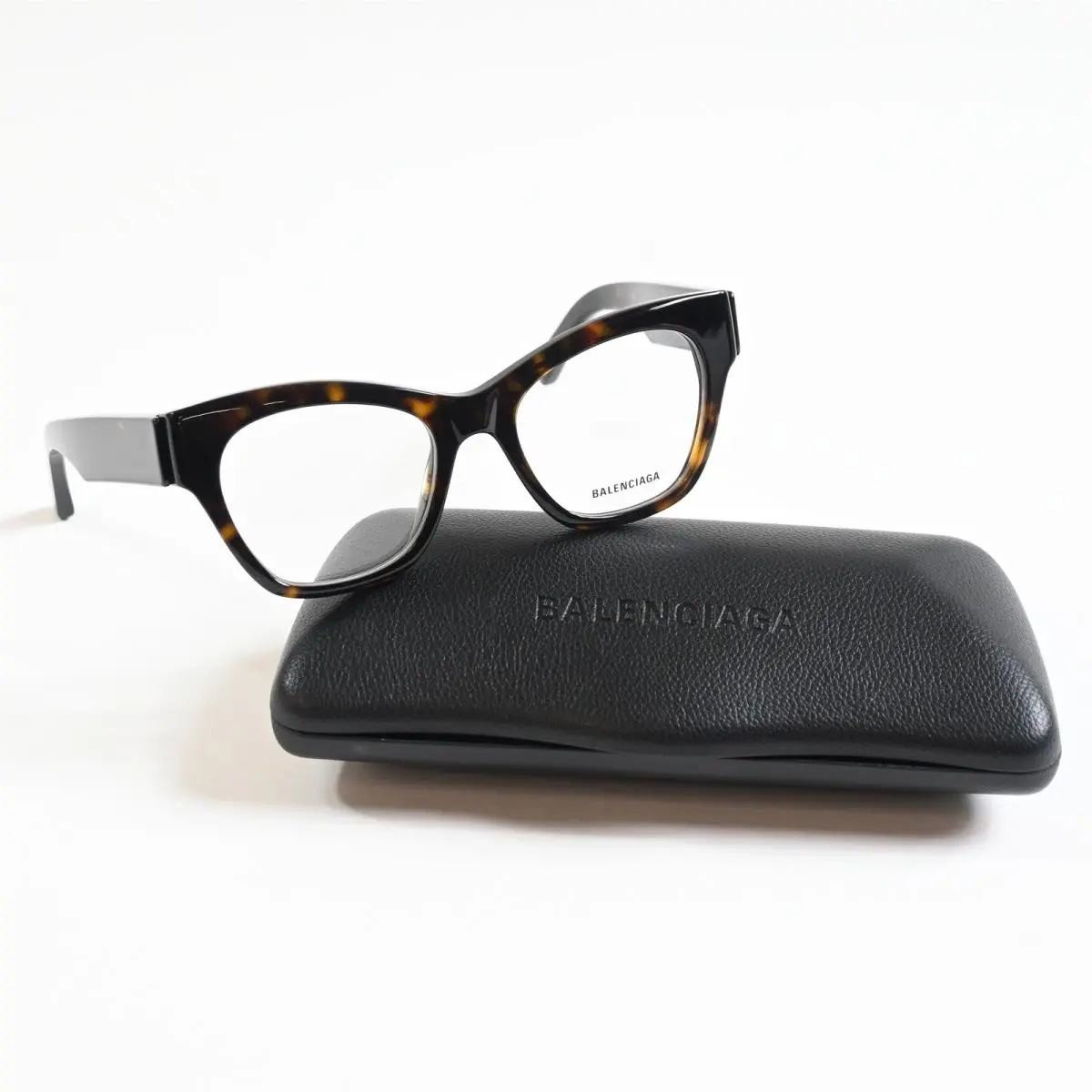 Balenciaga BB0263O 002 Womens Eyeglasses Havana/silver 52mm