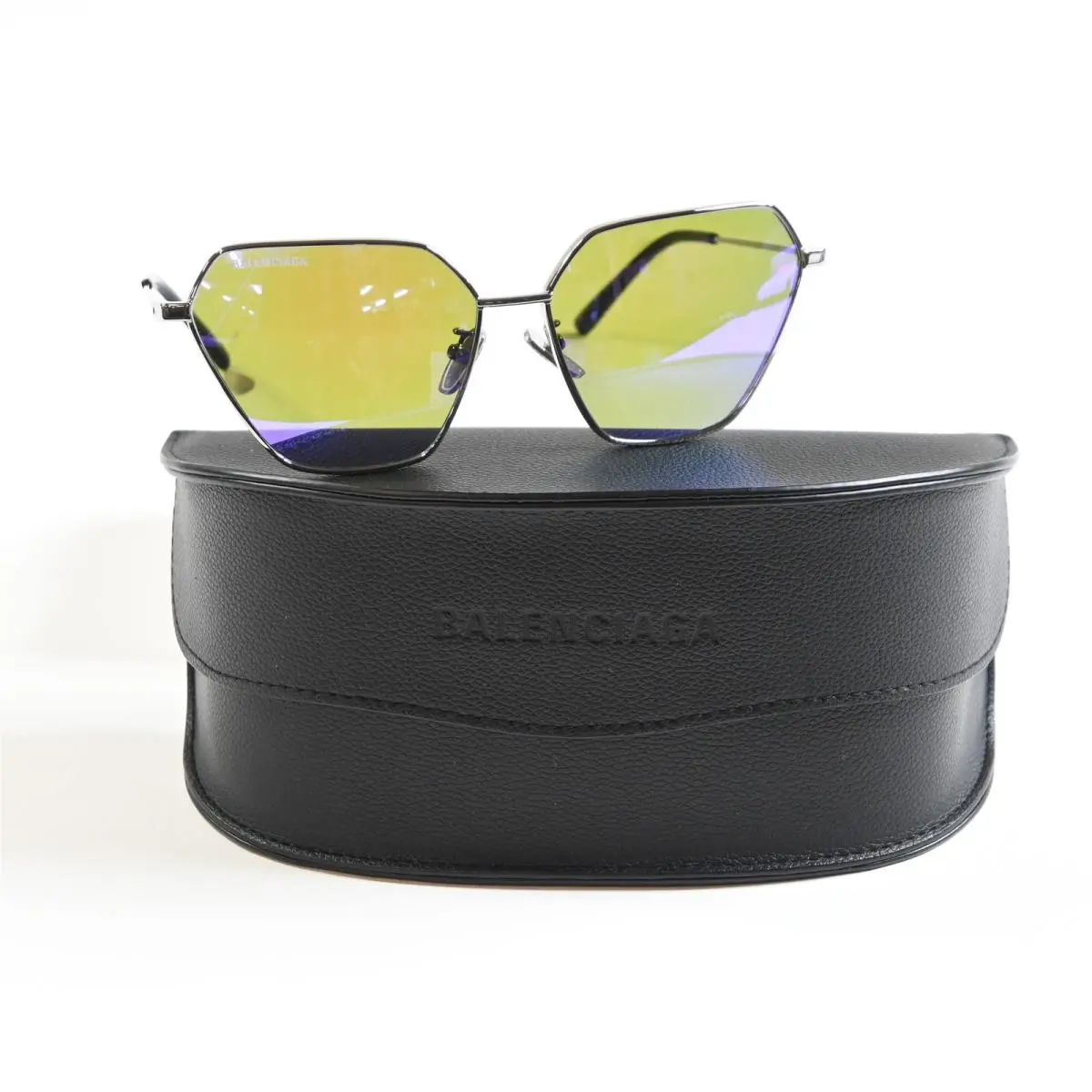 Balenciaga BB0194S 003 Womens Sunglasses Ruthenium/silver 61mm