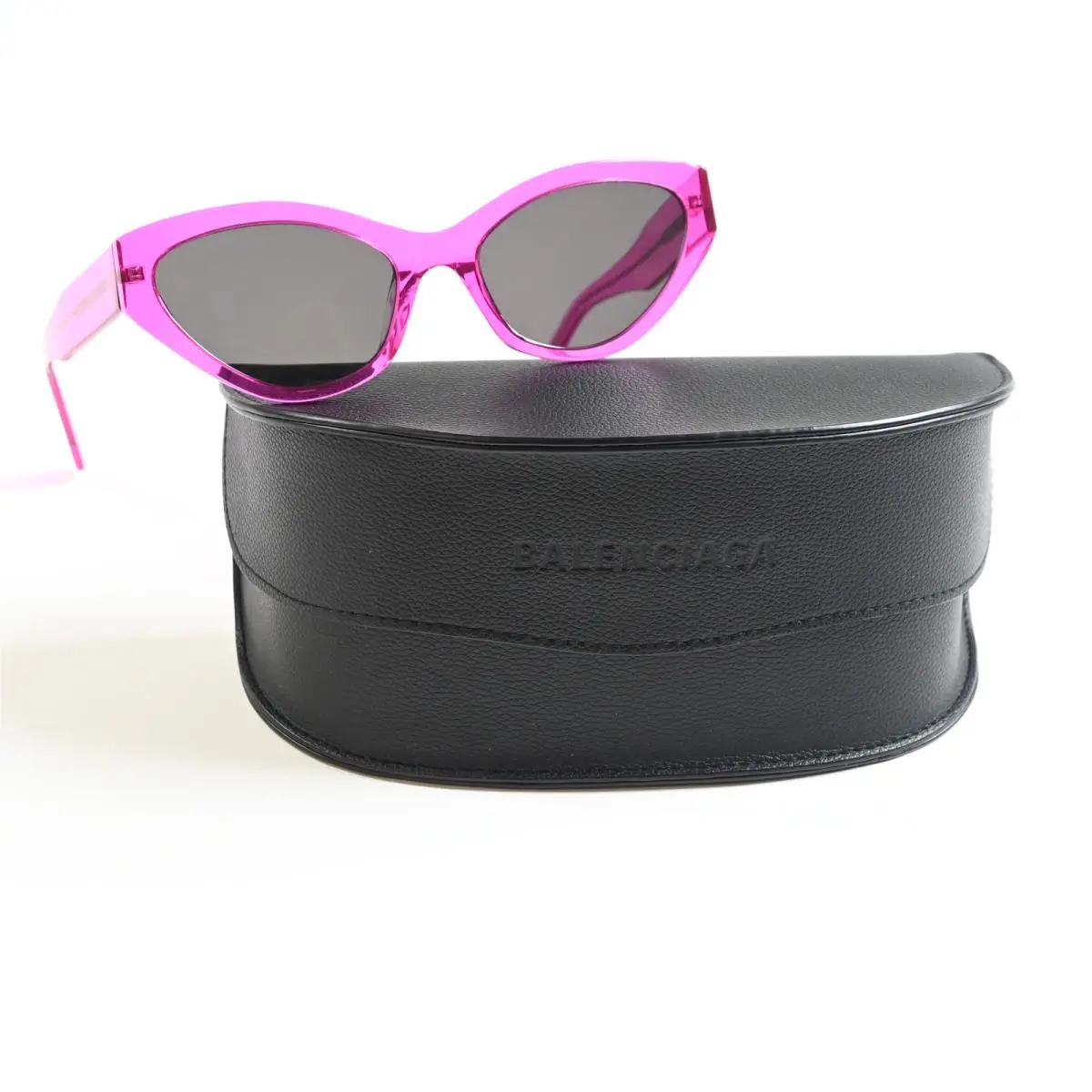 Balenciaga BB0306S 005 Womens Sunglasses Fuchsia/gray 57mm