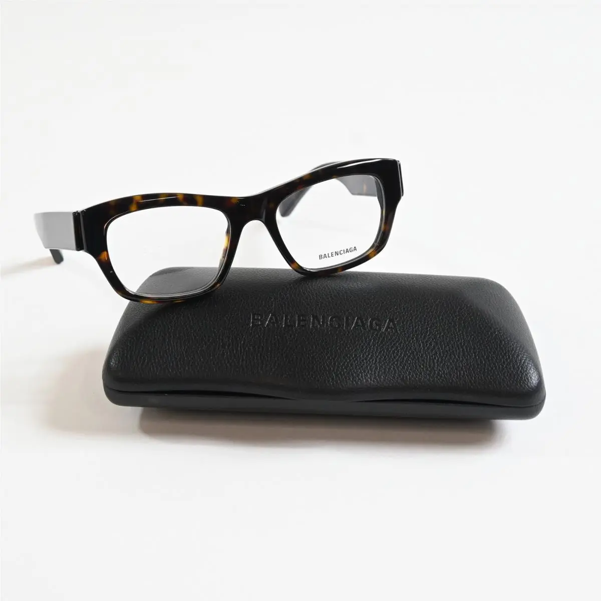 Balenciaga BB0264O 002 Unisex Eyeglasses Havana/silver 53mm