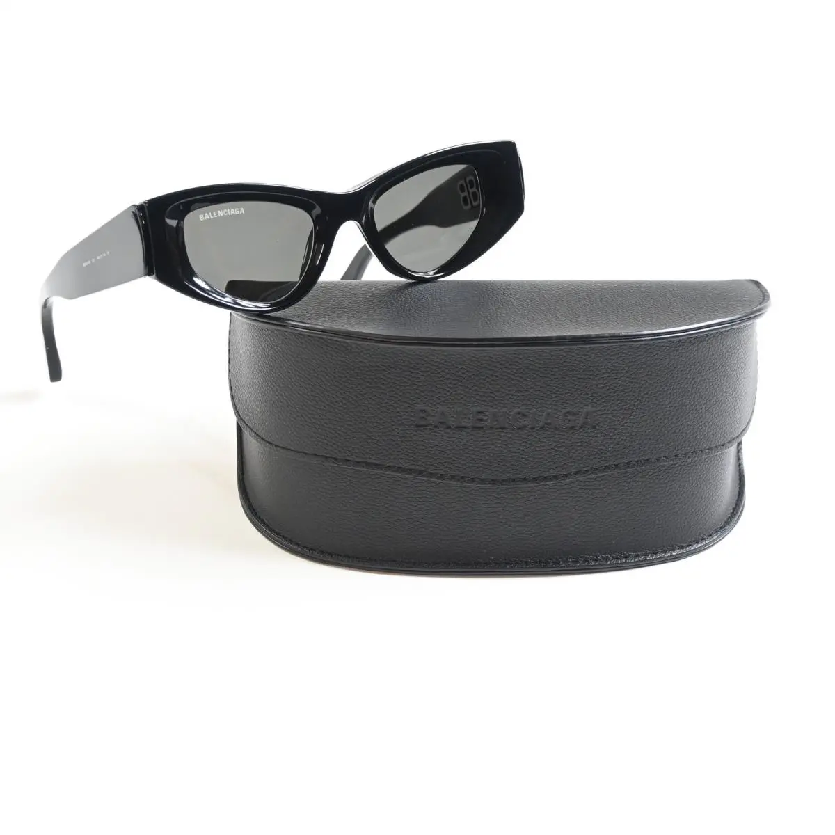 Balenciaga BB0243S 001 Womens Sunglasses Black/gray 48mm
