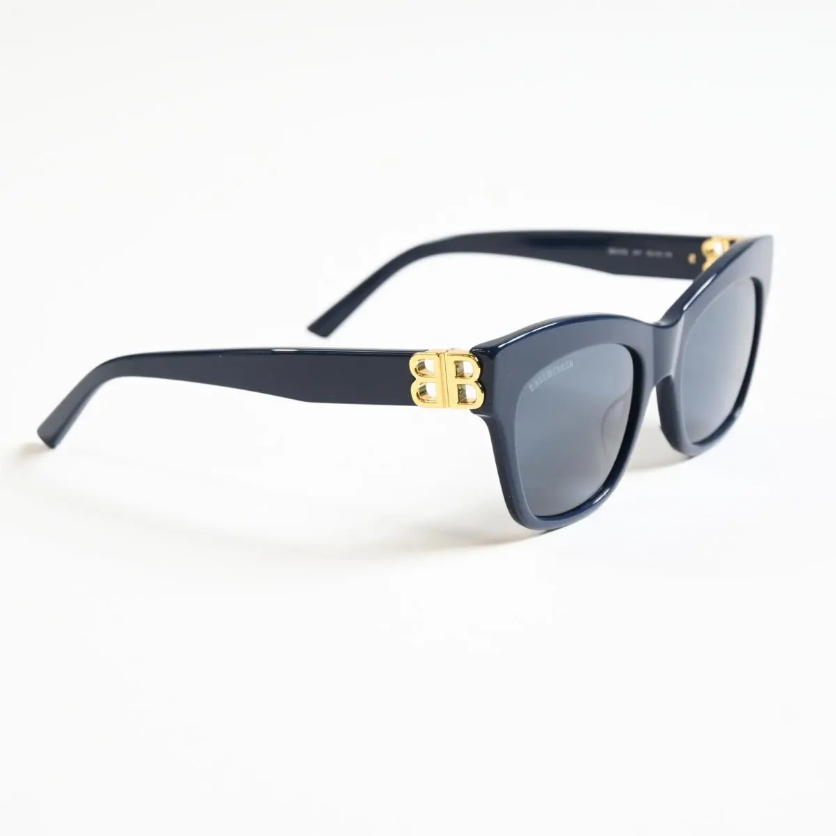 BB0132S 007 Womens Sunglasses Blue/gold 53mm by Balenciaga