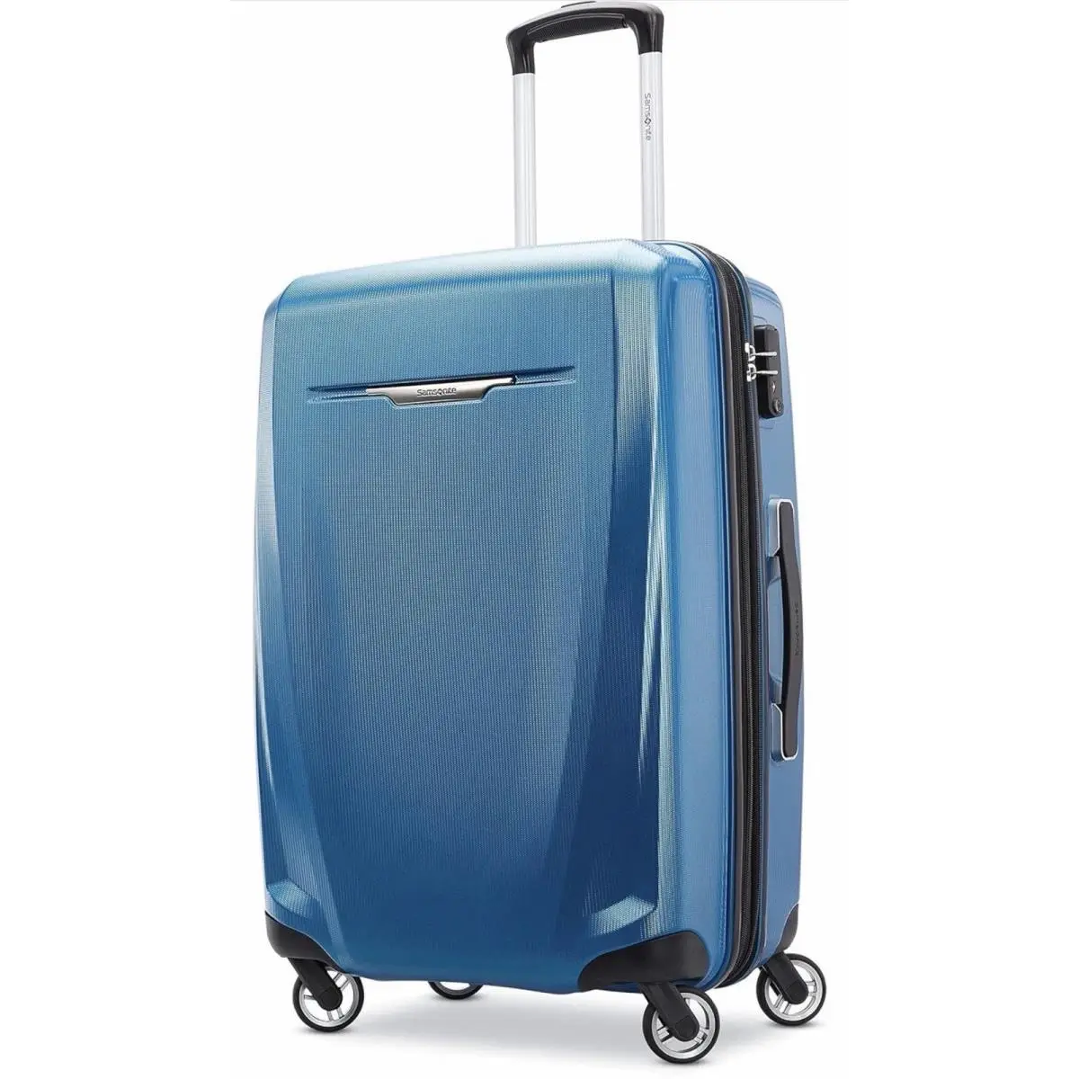 Samsonite Winfield 3 Dlx Hardside Expandable Luggage Spinners 25 IN Blue/navy