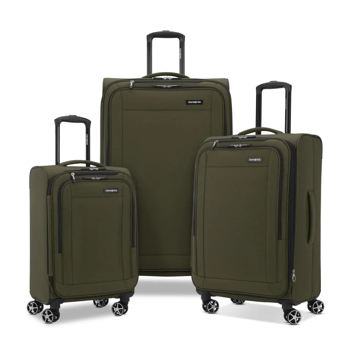 Olive Green - Samsonite Saire Lte Softside Expandable Luggage with Spinners
