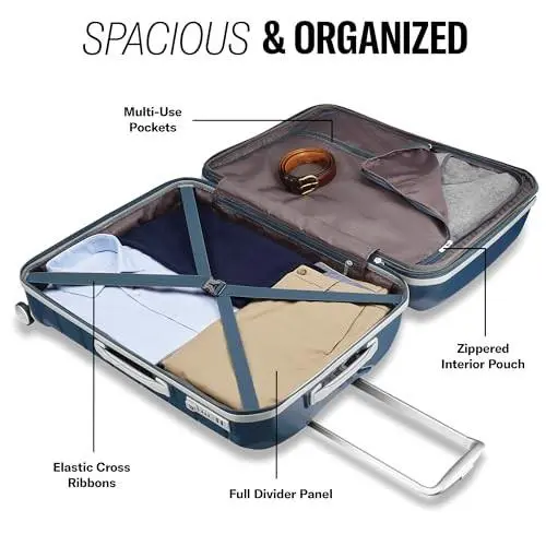 Navy - Samsonite Freeform 2-PIECE Luggage Set