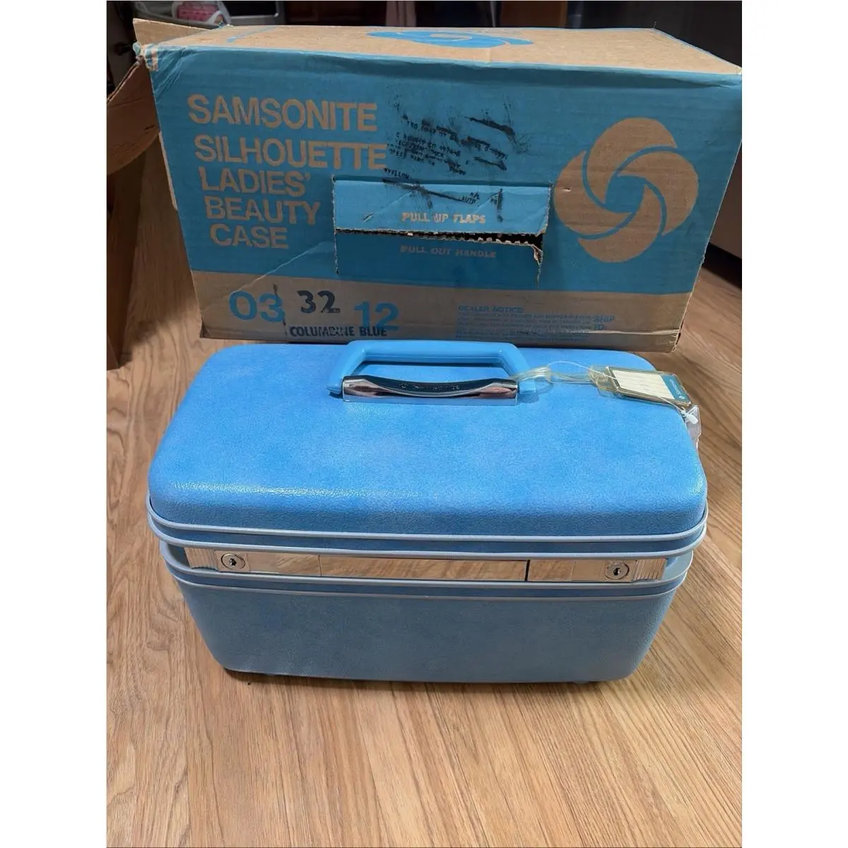 Vintage  Silhouette Ladies Train/beauty Case Mirror Key Lock W/ Box Nos by Samsonite