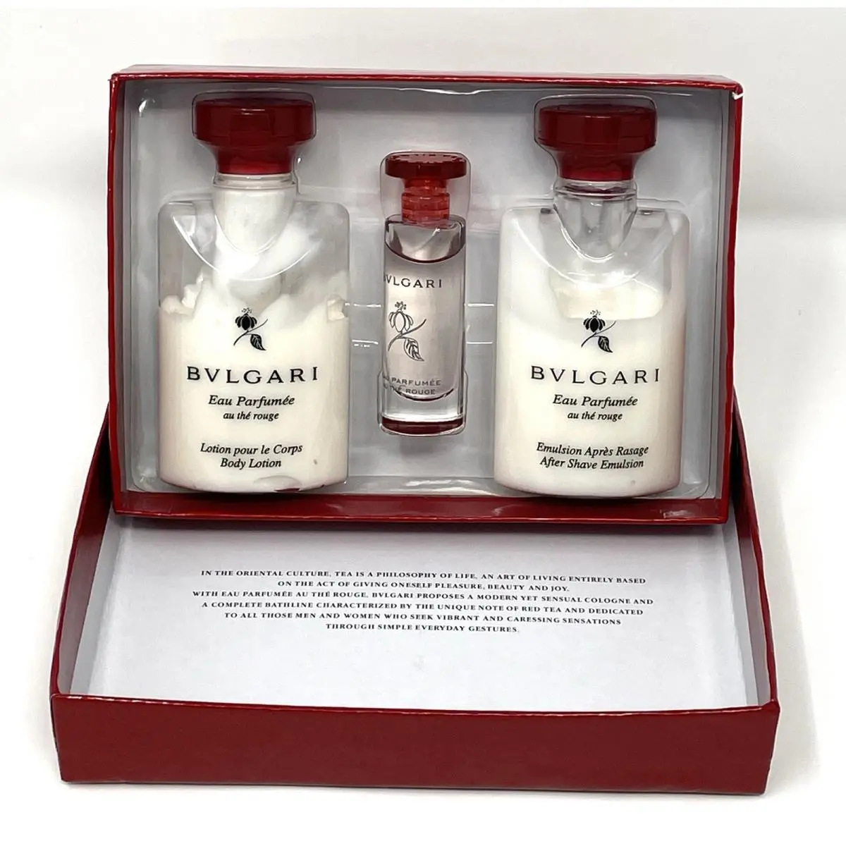Eau Parfumée au Thé Rouge by Bvlgari Bulgari Travel Size Edc Lotion Emulsion