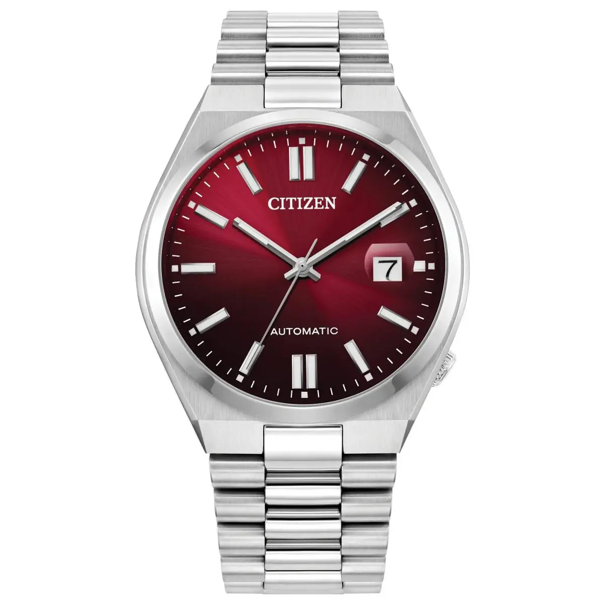 NJ0150-56W Tsuyosa Automatic Burgundy Dial Watch by Citizen