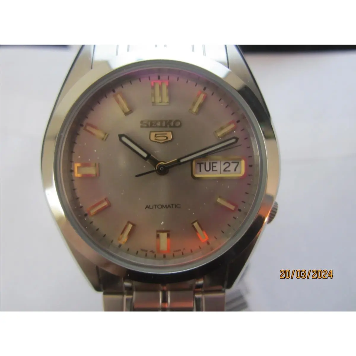 5 Men`s Watch Automatic All S/s Japan SNKE89 by Seiko