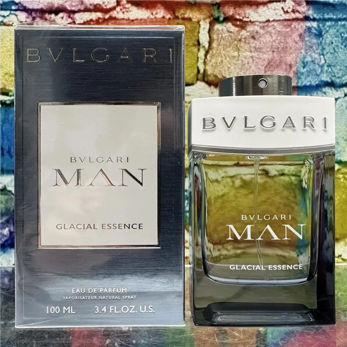 Bvlgari Man Glacial Essence 3.4 oz Eau de Parfum Spray Men`s Cologne 2-1