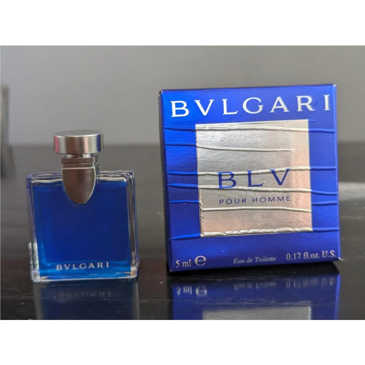 Blv Bvlgari Edt Eau DE Toilette Pour Homme For Men Made IN Italy 5 ml 0.17 Fl.oz