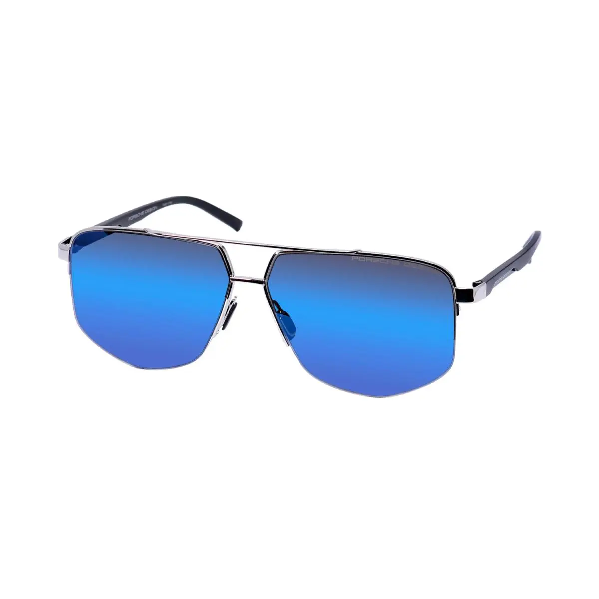 Design P8943 Sunglasses Oversized Lenses Luxury Designer Mens Palladium / Black by Porsche