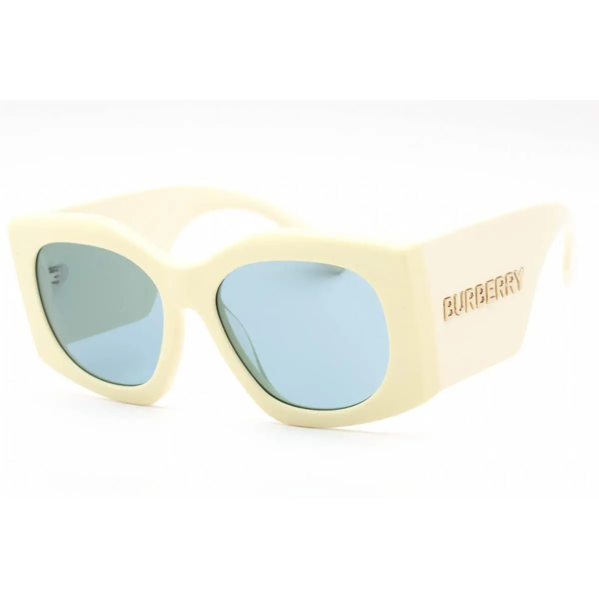 BE4388U 406680 Sunglasses Yellow Frame Blue Lenses 55mm by Burberry