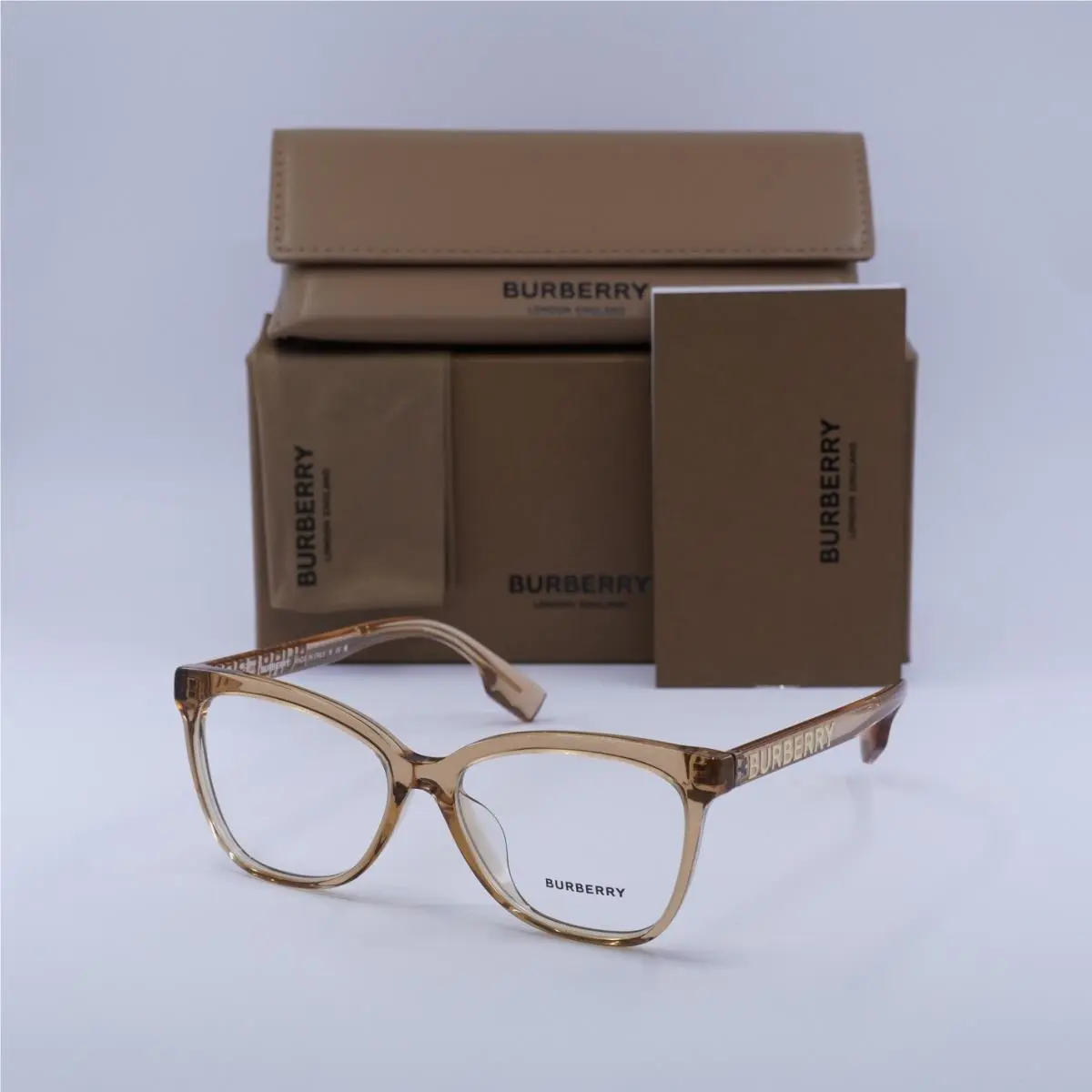 BE2364 3779 Transparent Brown 54mm Eyeglasses by Burberry