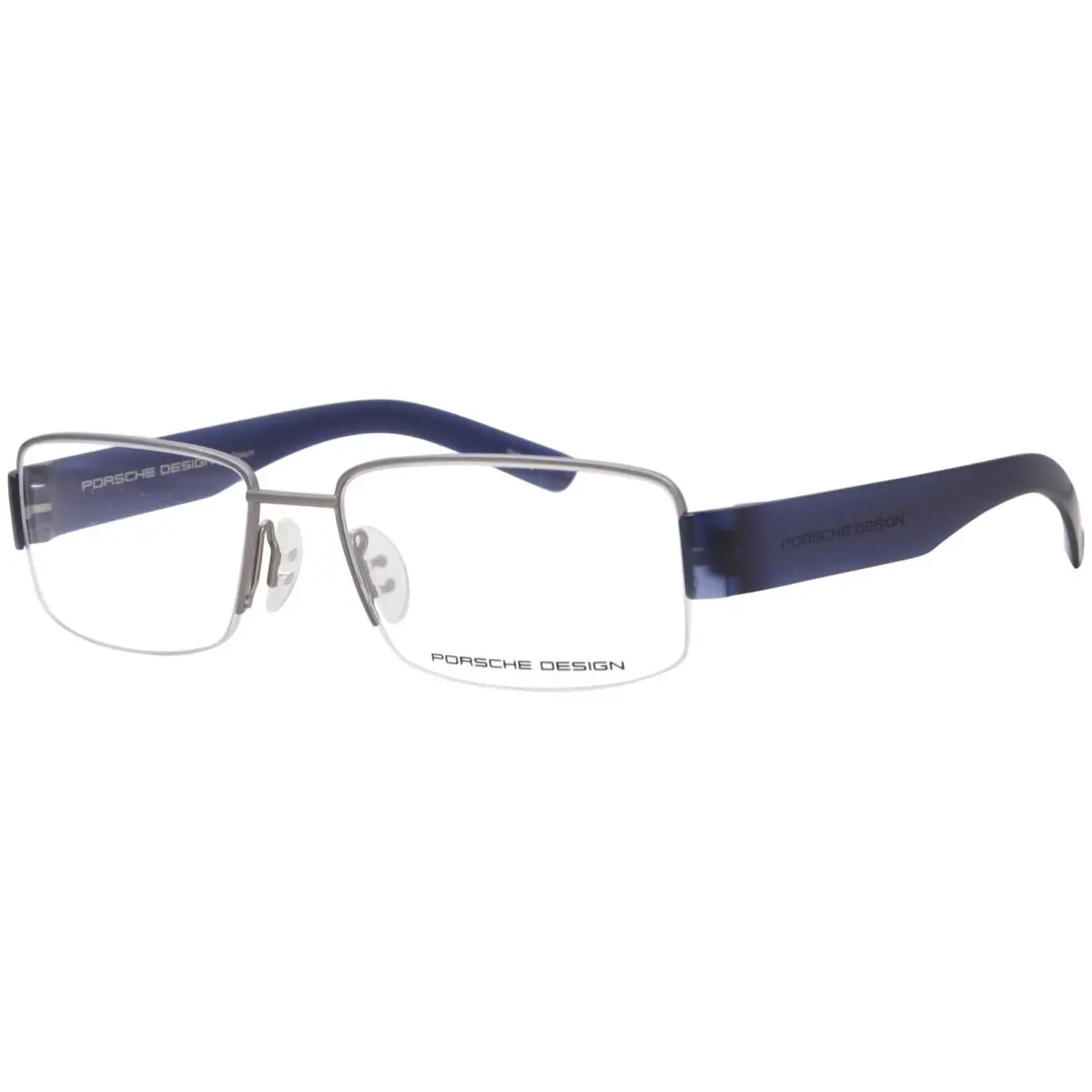 Porsche Design P8203-C Titanium Eyeglasses Men`s Titanium/blue Semi Rim 54mm