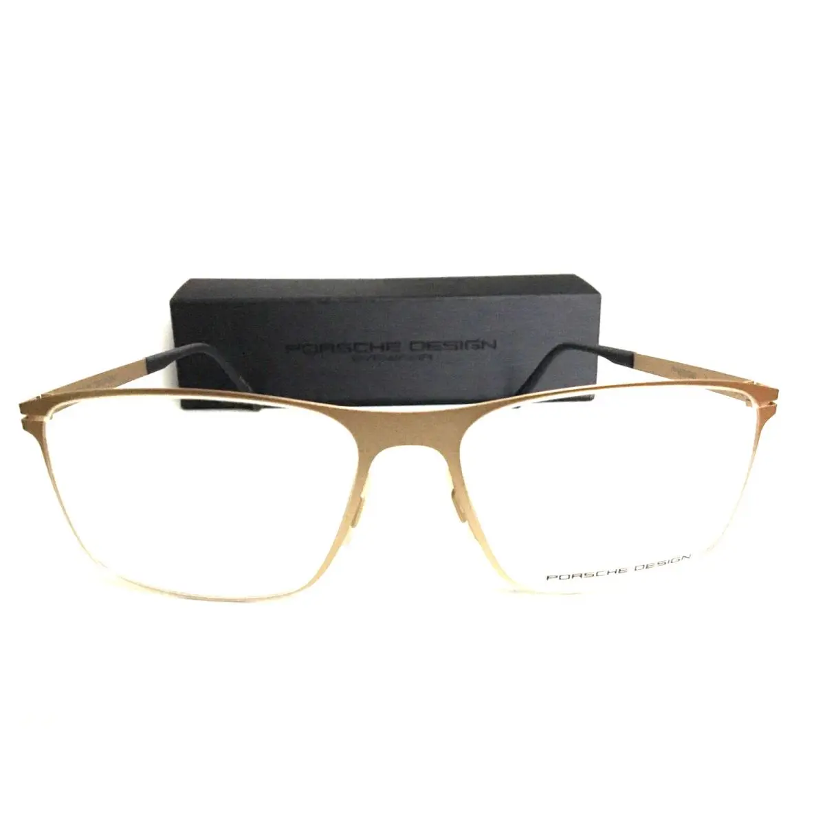Porsche Design P 8256 P8256 B Silver 55mm Men`s Eyeglasses Frame Italy