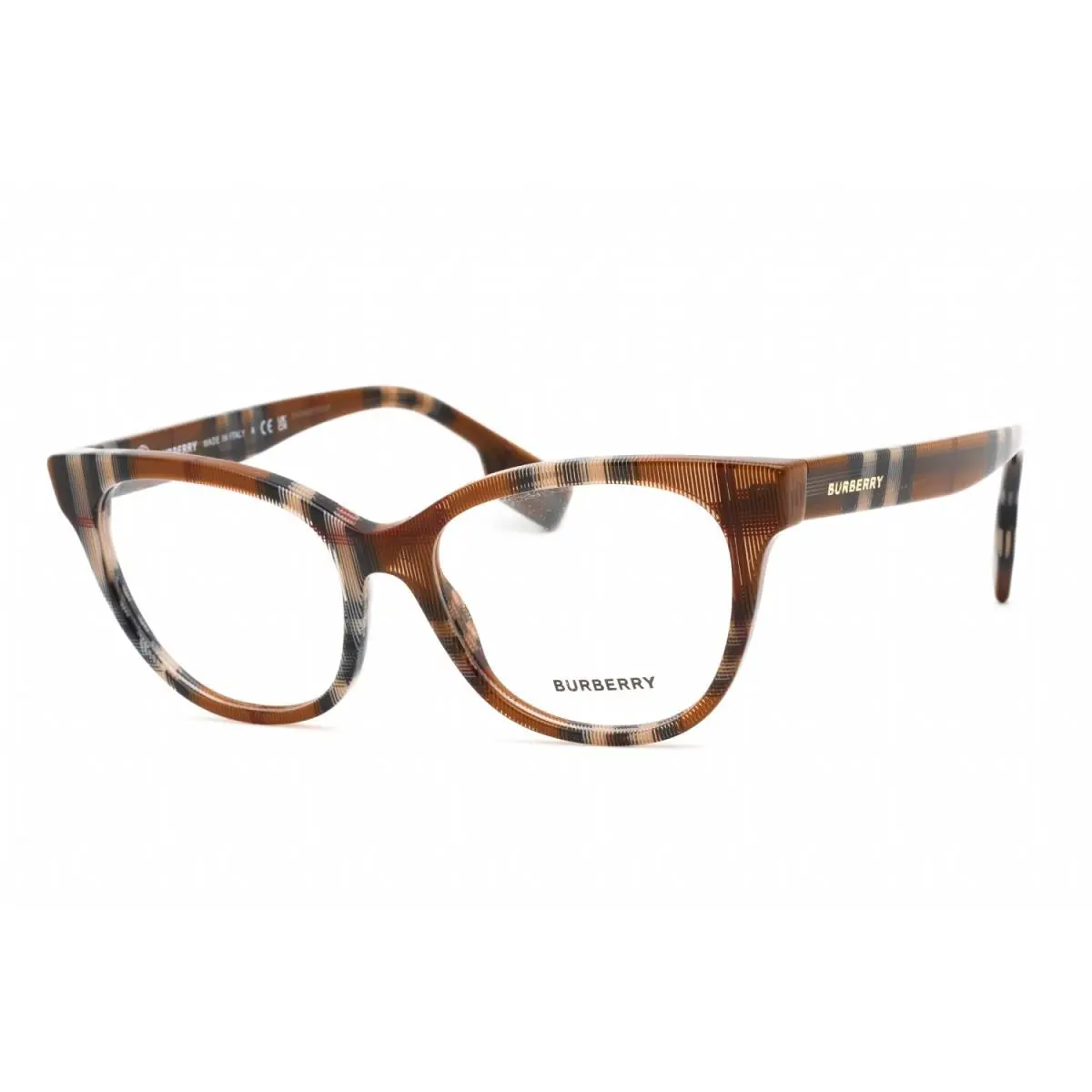 BE2375 3966 Eyeglasses Check Brown Frame 53mm by Burberry