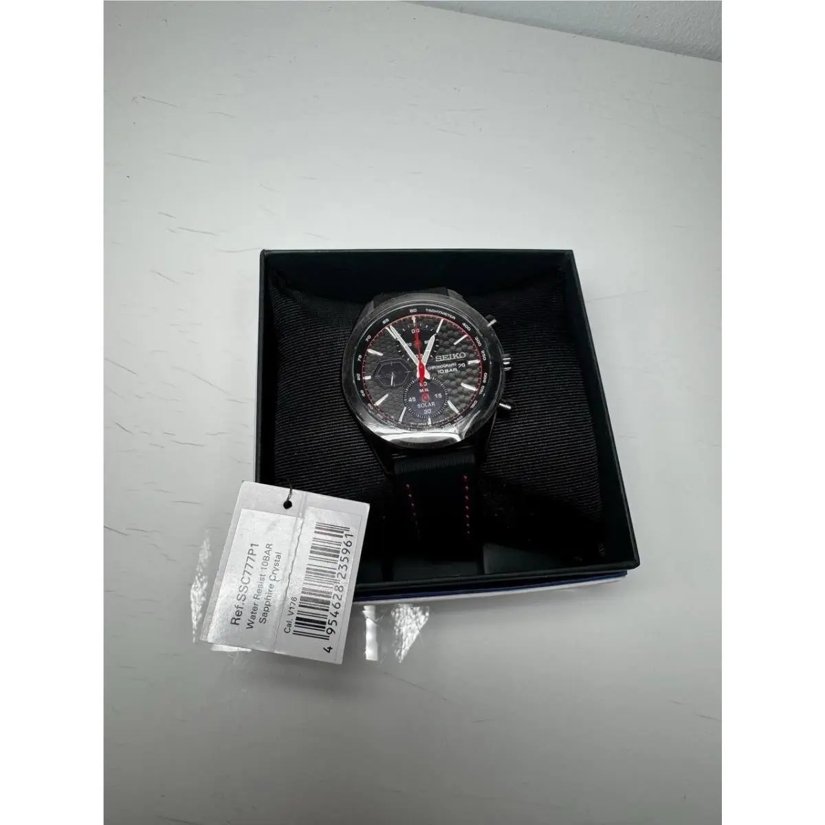 Seiko Solar Men`s Black Watch - SSC777P1