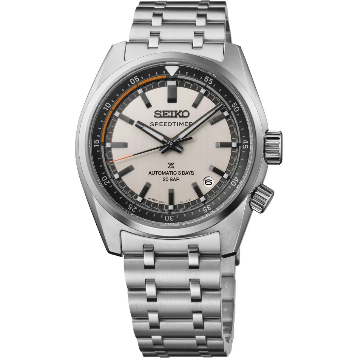 Prospex Speedtimer 39.5mm Silver Dial Stainless Steel Watch SPB513 by Seiko