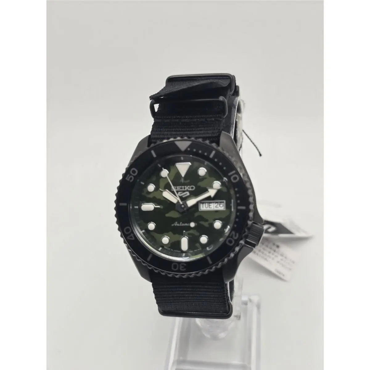 5 Sports SBSA173 SRPJ37 Green Camo Automatic 42.5mm Jdm Watch by Seiko