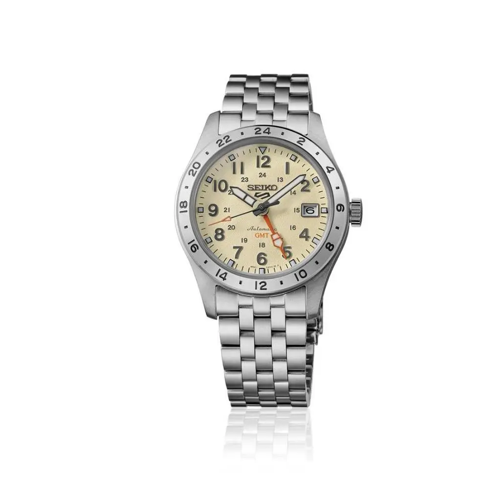 Seiko 5 Sports SS Automatic Gmt Ivory Dial HDB002
