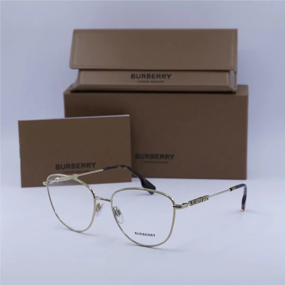 BE1376 1340 Light Gold 55mm Eyeglasses by Burberry