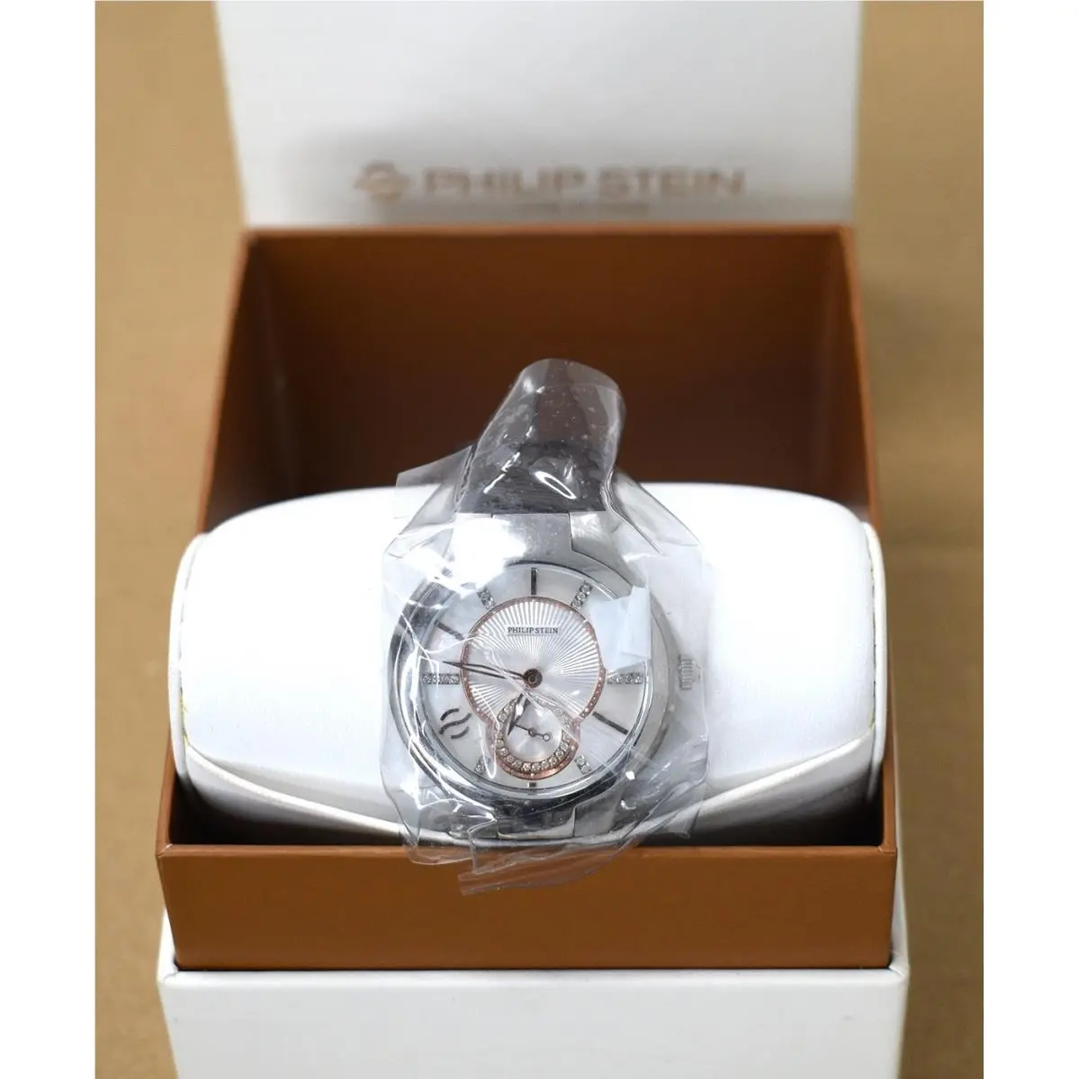 Signature Diamonds 41TF Mother of Pearl Dial 35MM Ladies Quartz by Philip Stein