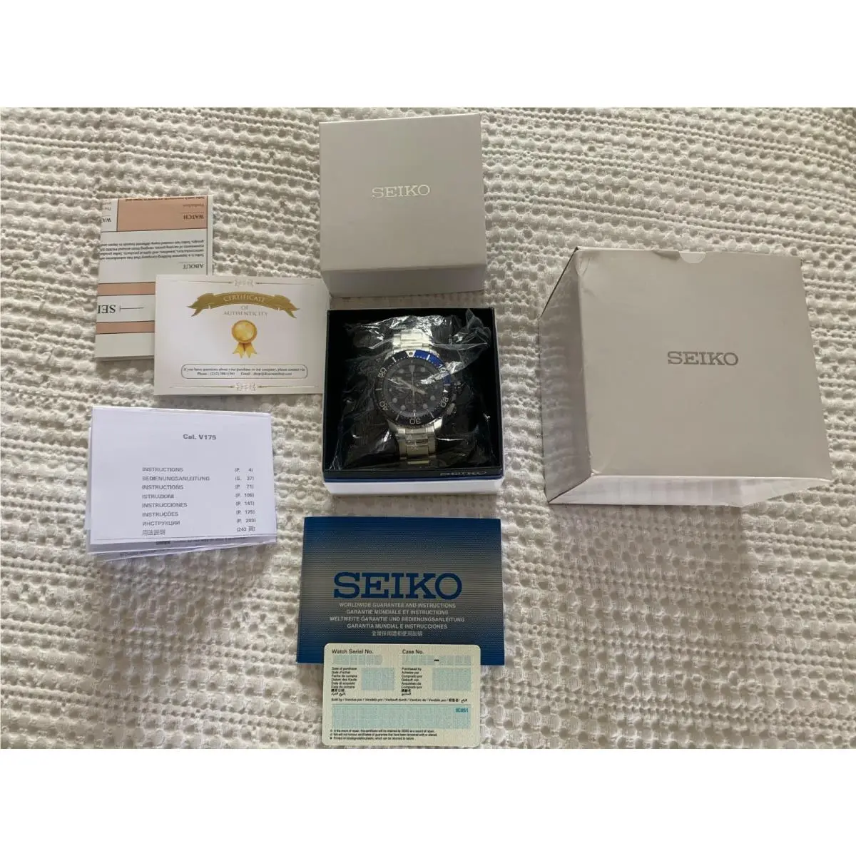 Prospex SSC675J1 Chronograph Solar Watch Save The Ocean by Seiko