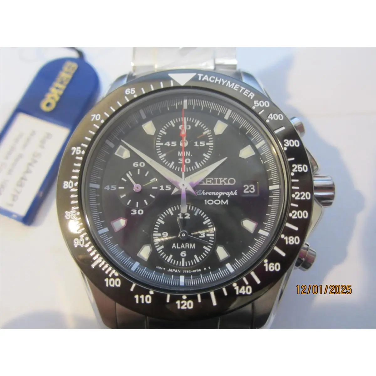 Men`s Chrono Alarm All S/s SNA487P1 by Seiko
