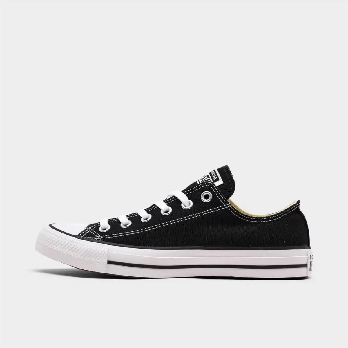 Women`s Converse Chuck Taylor All Star Low Top Casual Shoes Black W9166 Blk