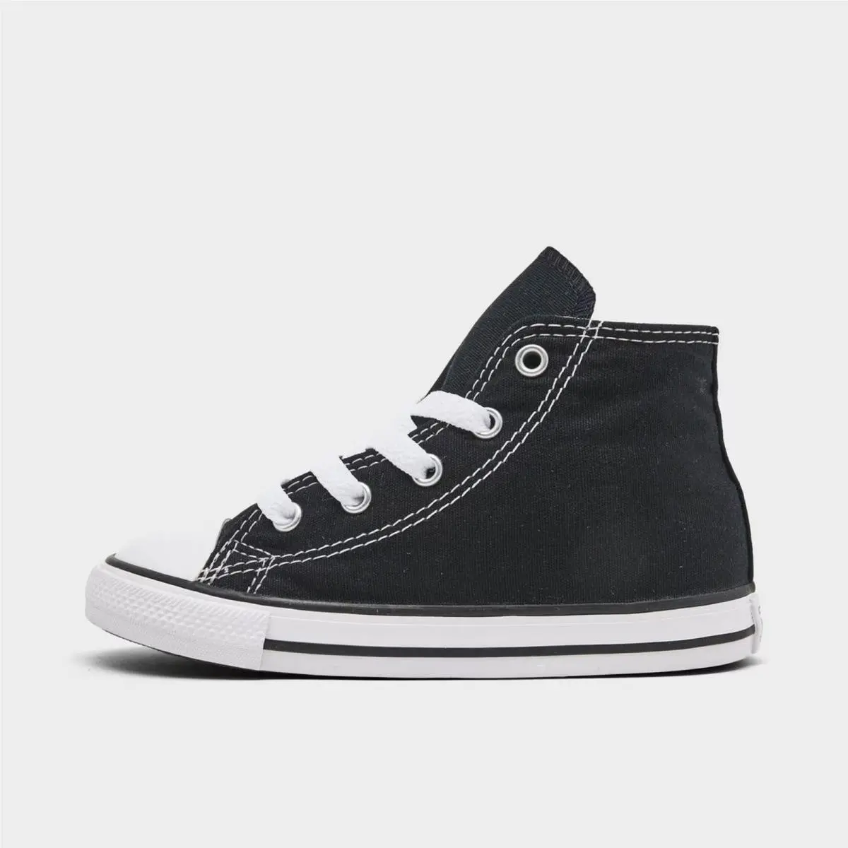 Kids` Toddler Converse Chuck Taylor Hi Casual Shoes Black 7J231 Blk