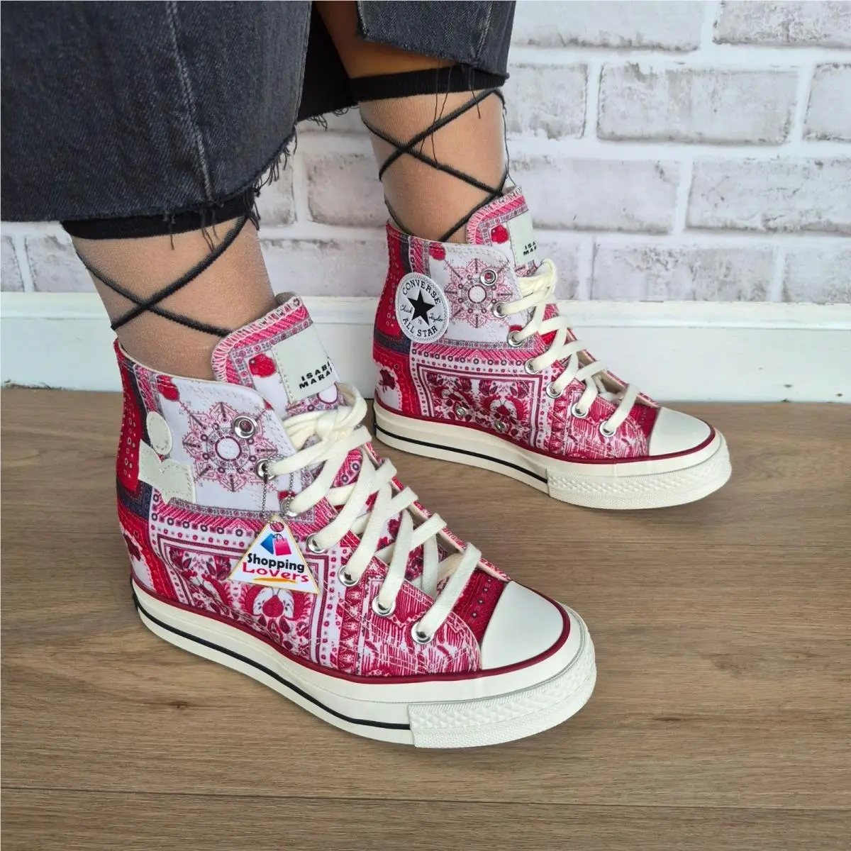 ⭐converse X Isabel Marant Chuck 70 Wedge Hi 9 Women`s Shoes Sneaker Red A14802C