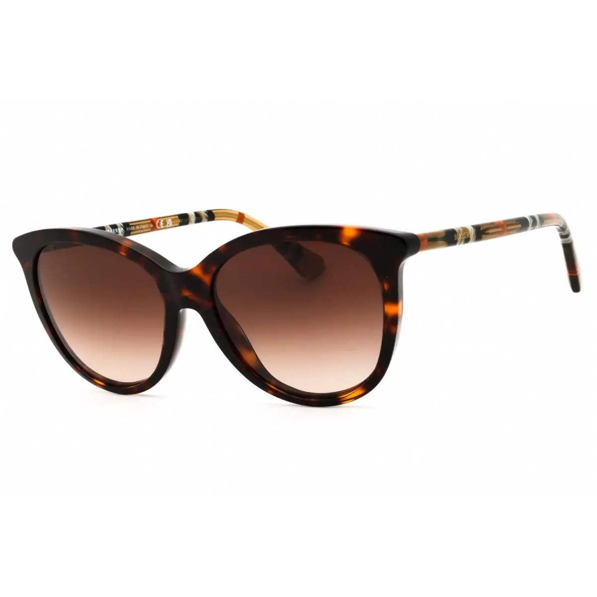 Burberry BE4455 421613 Sunglasses Havana Frame Brown Lenses 55mm