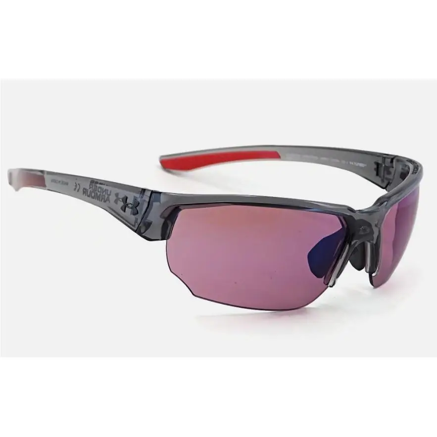 Under Armour Blitzing Sport Sunglasses Trans Jet Gray / UA Tuned Golf Lens