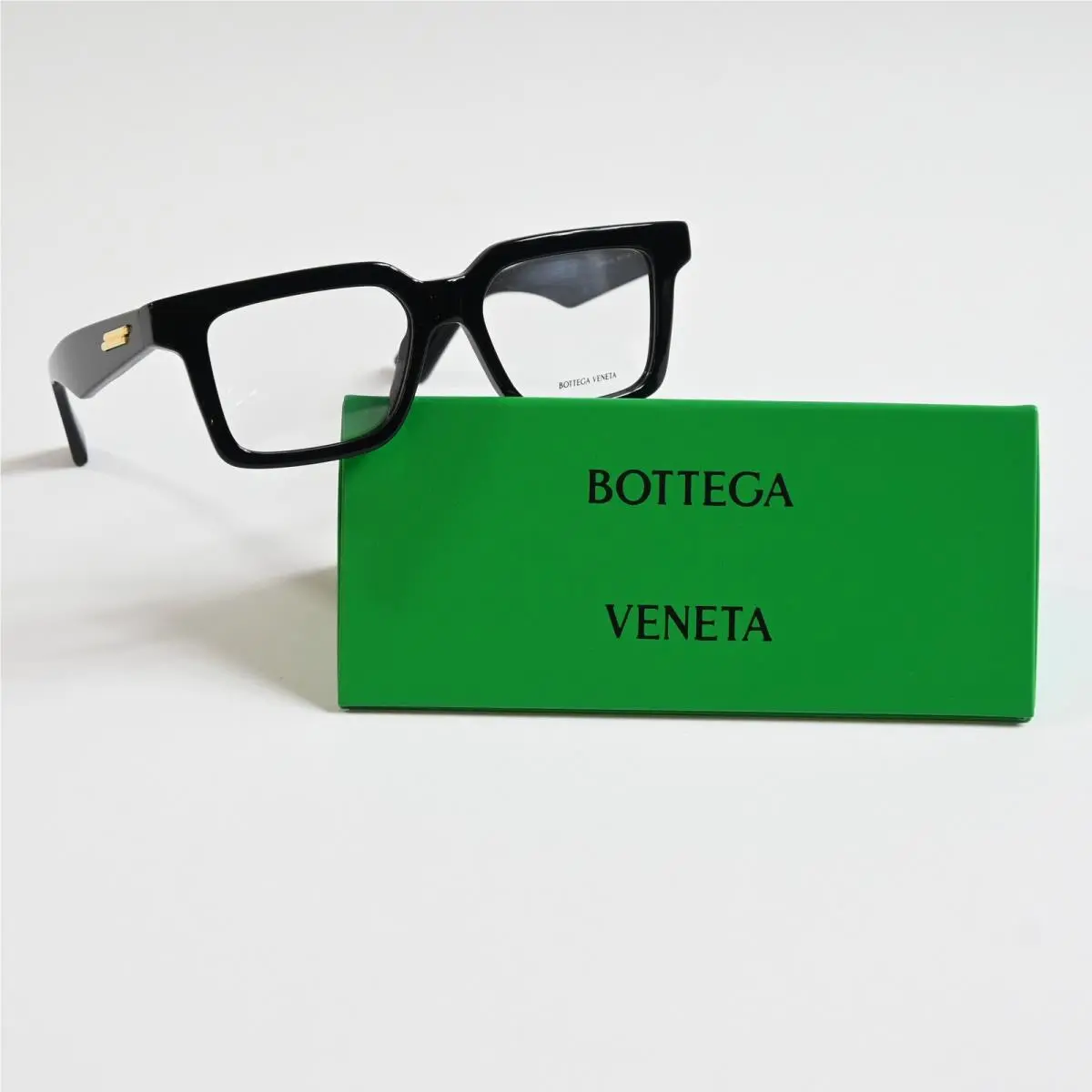 Bottega BV1216O 001 Mens Eyeglasses Black/gold 51mm by Bottega Veneta