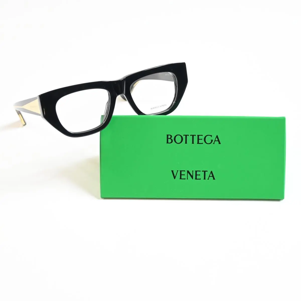 Bottega BV1279O 001 Womens Eyeglasses Black/gold 51mm by Bottega Veneta