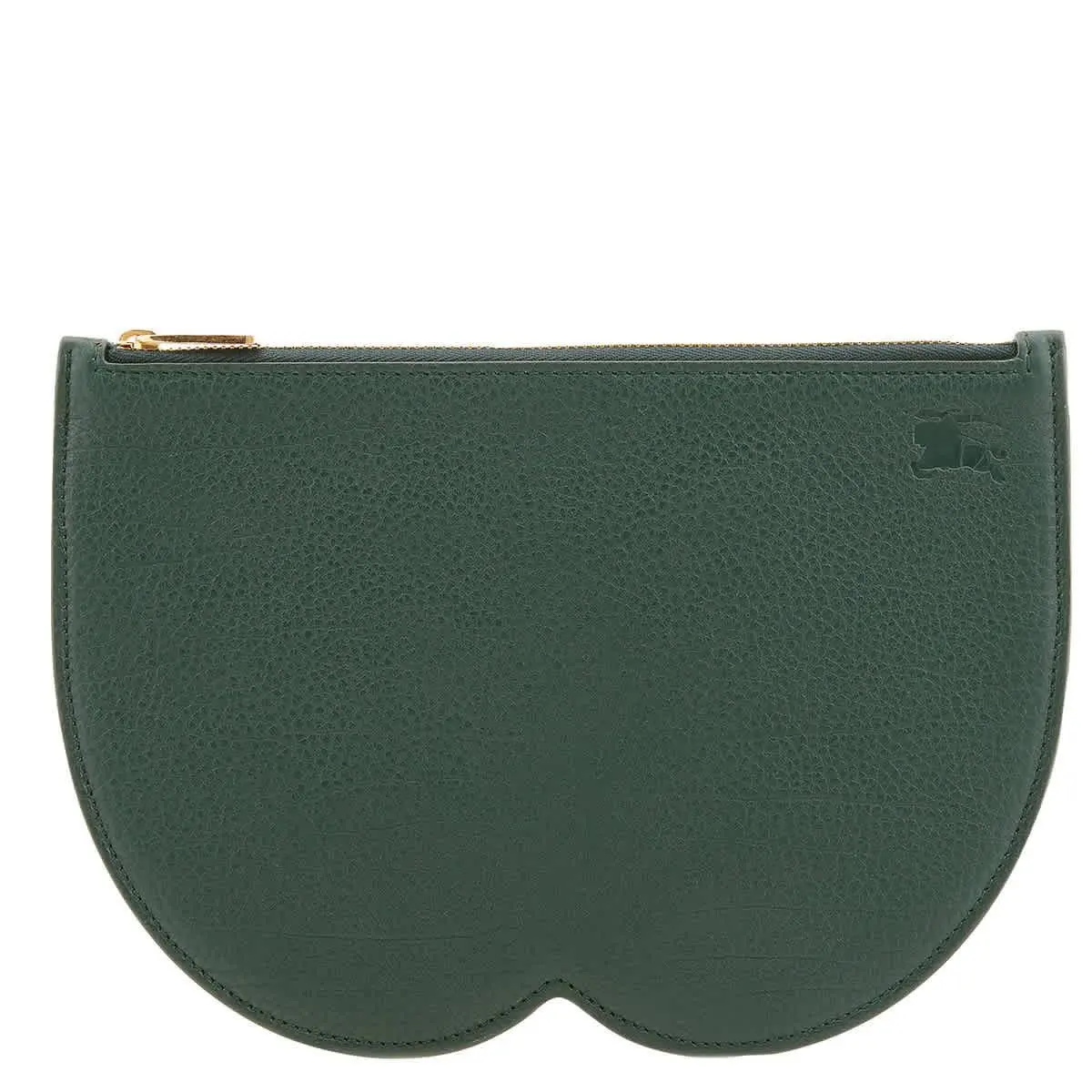 Burberry Equestrian Knight Design Chess Pouch 8078231 - Green, Exterior: Vine