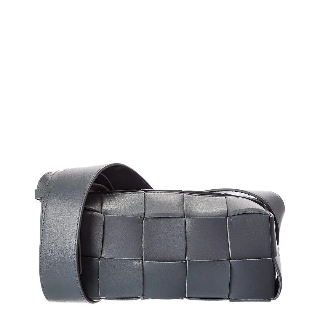 Brick Cassette Small Maxi Intrecciato Leather Shoulder Bag by Bottega Veneta