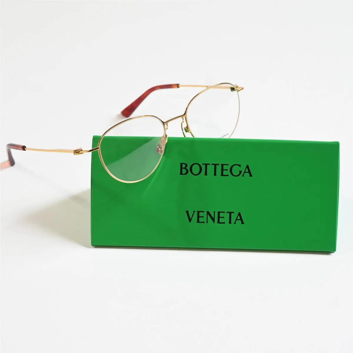 Bottega BV1269O 002 Mens Eyeglasses Gold 50mm Optical Frames by Bottega Veneta