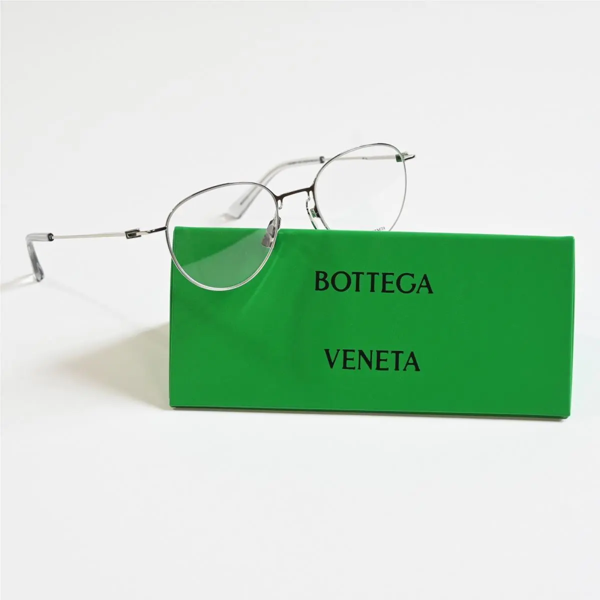 Bottega BV1269O 003 Mens Eyeglasses Silver 50mm by Bottega Veneta
