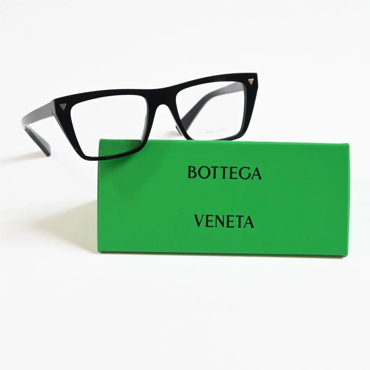 Bottega BV1258O 001 Unisex Eyeglasses Black 53mm Optical Frames by Bottega Veneta