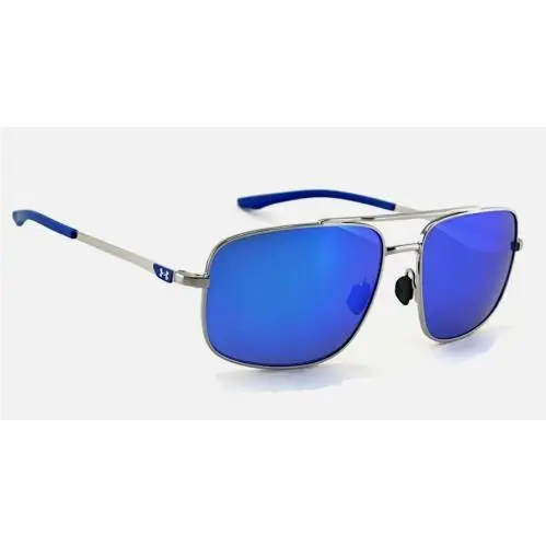 Impulse Sunglasses Shiny Palladium / Grey Blue Mirror Lens by Under Armour