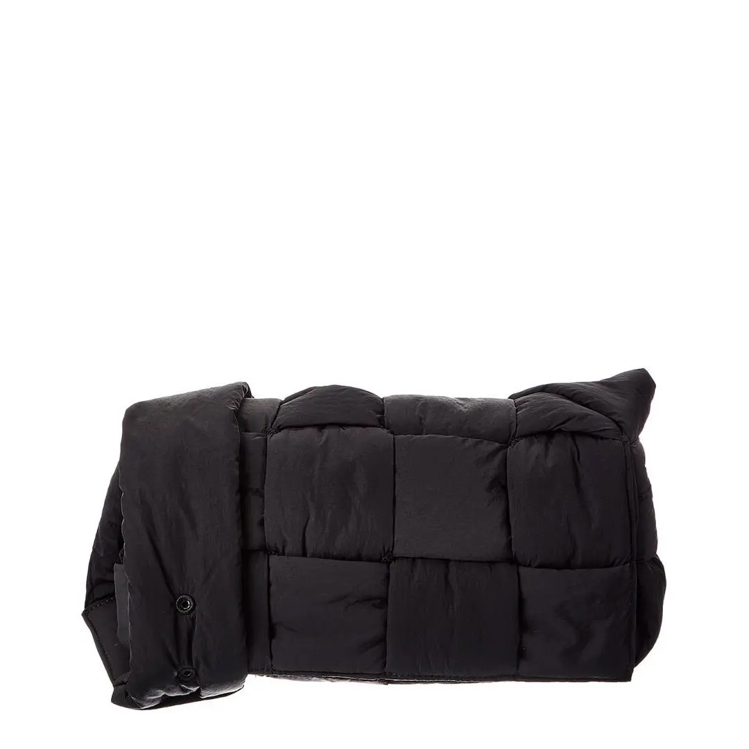 Tech Cassette Medium Maxi Intrecciato Shoulder Bag Women`s Black by Bottega Veneta