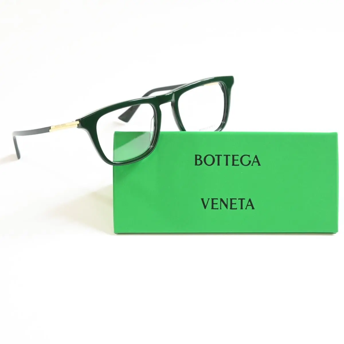 Bottega BV1264O 004 Mens Eyeglasses Green/gold 51mm by Bottega Veneta