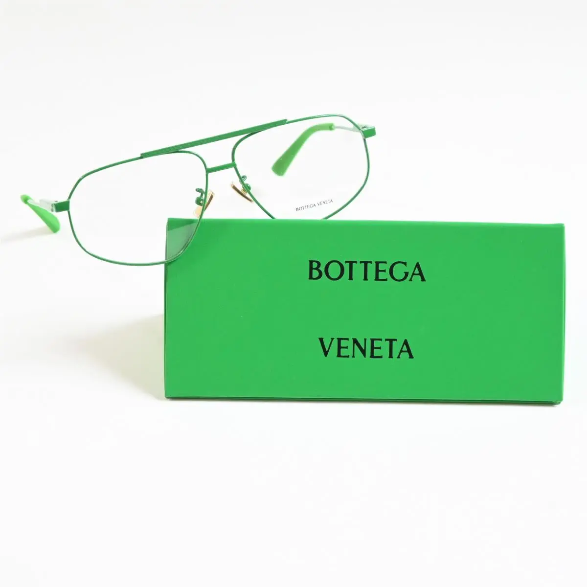 Bottega BV1196O 004 Unisex Eyeglasses Lime 59mm Optical Frames by Bottega Veneta